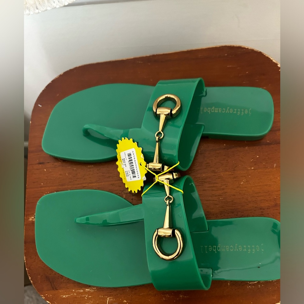 DONATED! Anthropologie Jeffrey Campbell Jelly Sandals NWT! - Picture 10 of 11